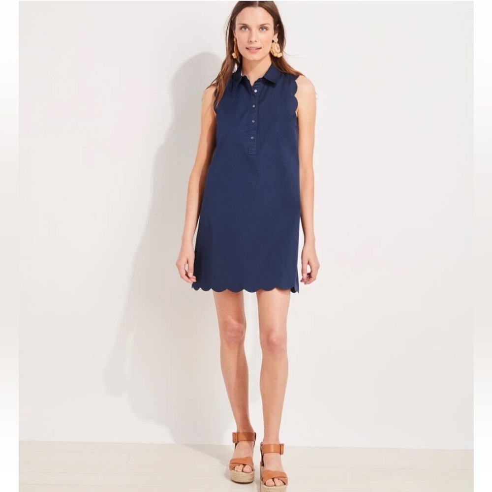Vineyard Vines Margo Shirt Dress - Blue Size 8